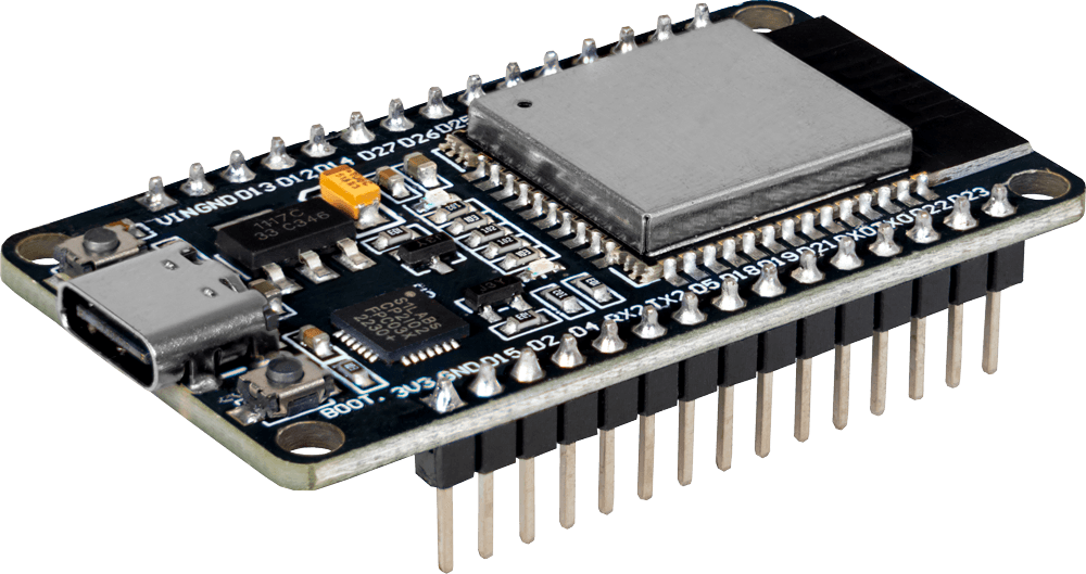 an ESP32 with pins